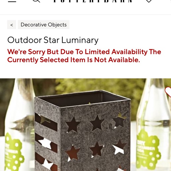 Pottery Barn Galvanized Outdoor Stars and Stripes Luminary - Picture 16 of 16